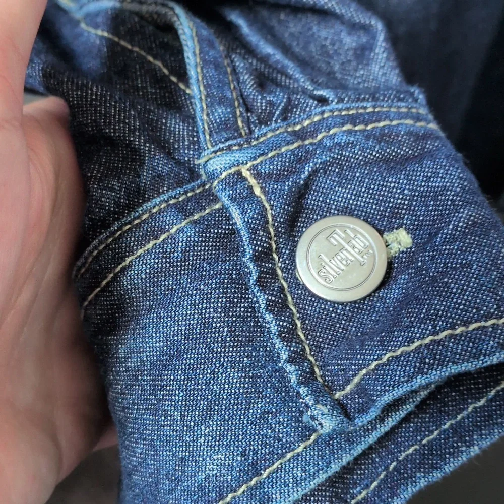 ✨ RARE Sample Garment! Levi's Silvertab Men's Button Down Denim Shirt Size XL - Picture 6 of 10